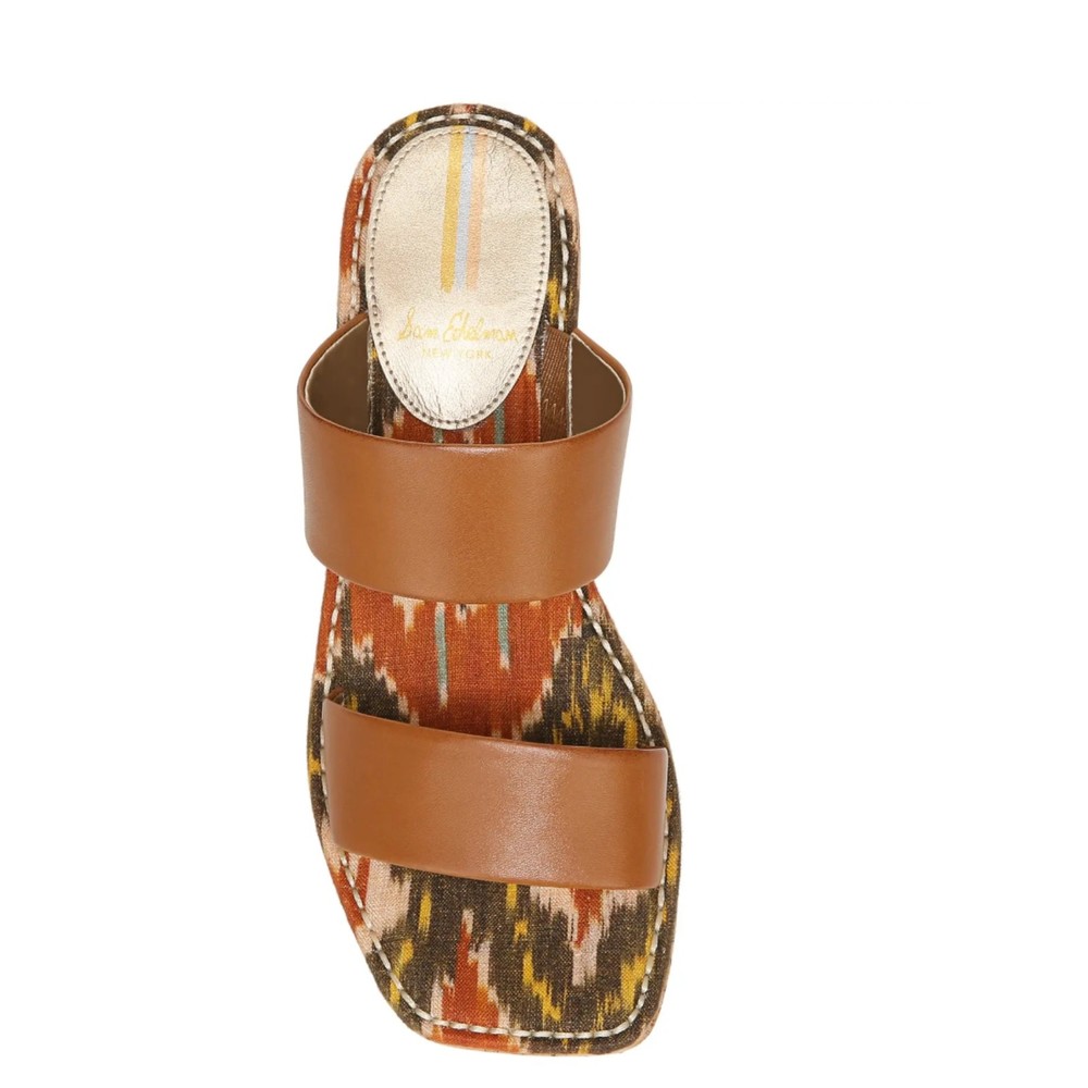 Sam Edelman Alissa Saddle Leather Cork Wedge Sandals size 9M NEW with box - Picture 4 of 12